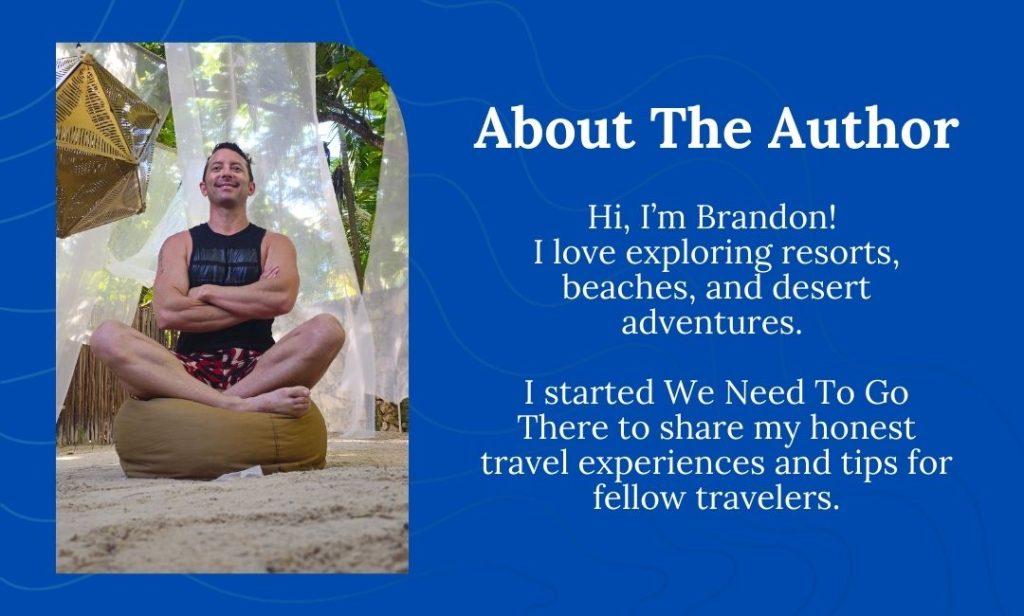 Graphic Author Block with blue background.