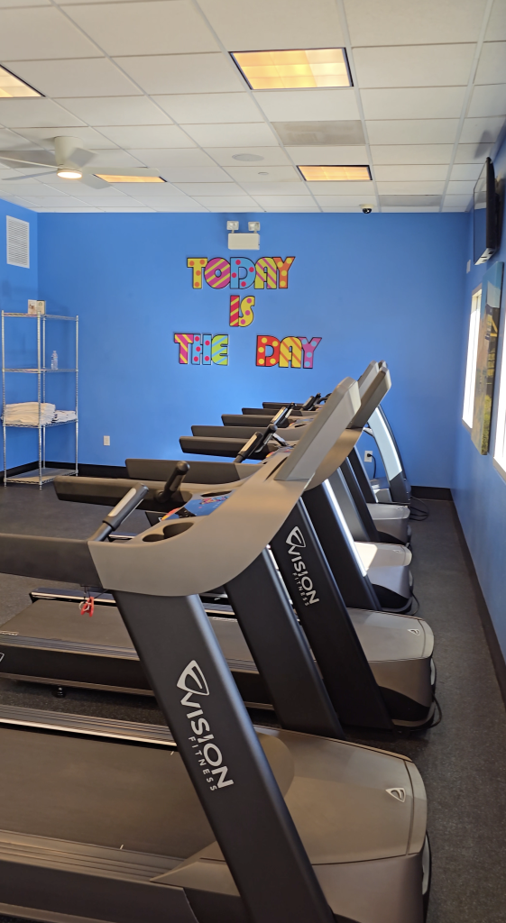 Treadmills at the fitness room in Grandview.