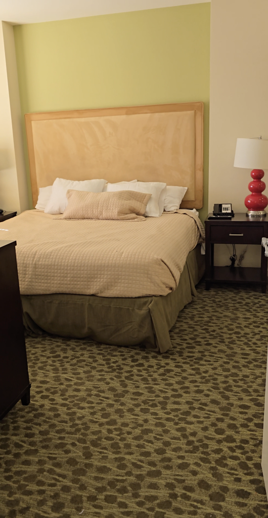 Cozy bed at Grandview Las Vegas.