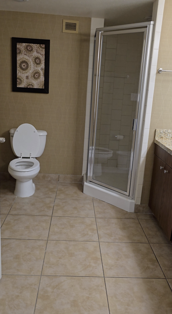 Bathroom in our room at Grandview.