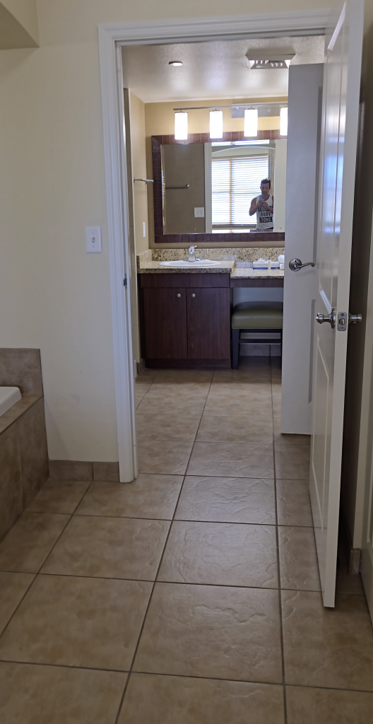 Bathroom in our room at Grandview.