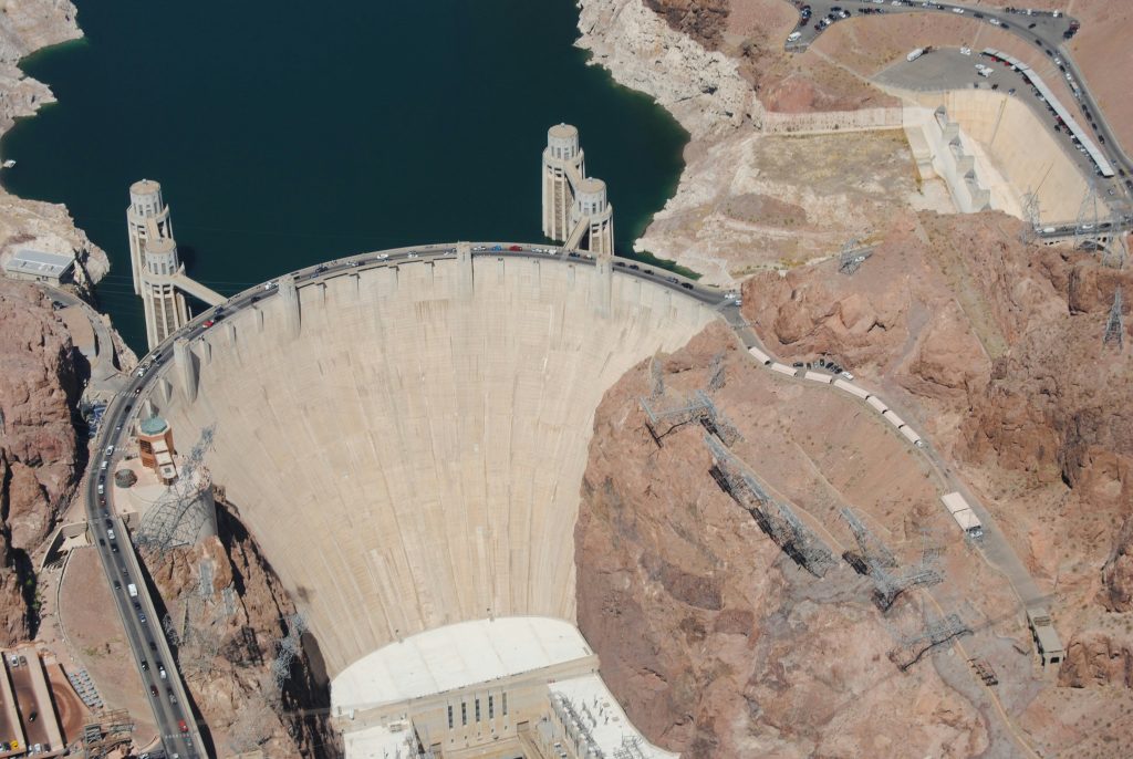 The Hoover Dam in Nevada.