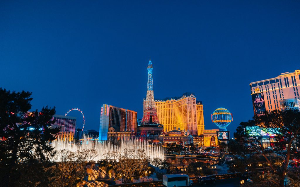 Las Vegas at night.